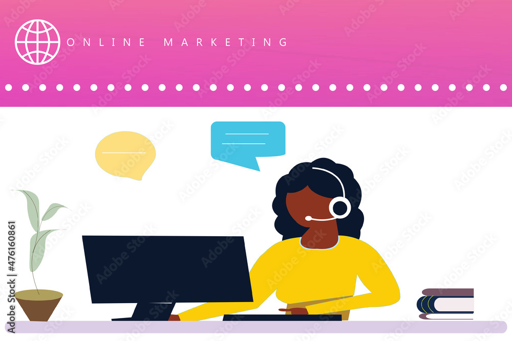 2d illustration online telemarketing concept
2d illustration online telemarketing concept