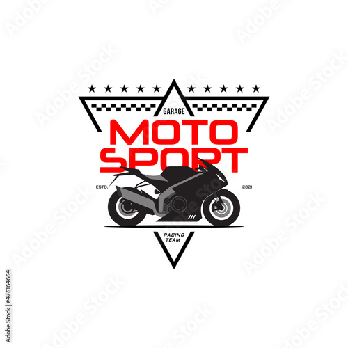 Racing team motorcycle logo design
