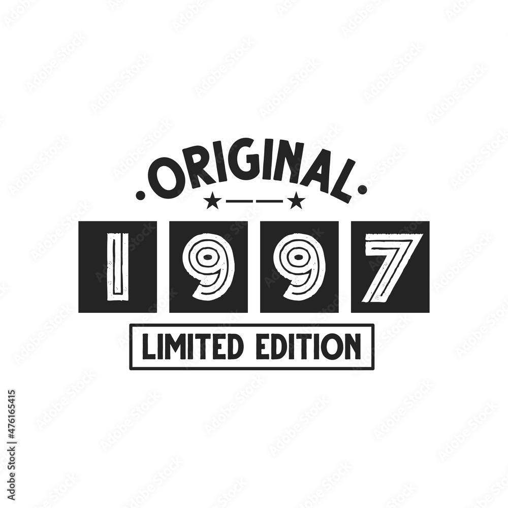 Obraz premium Born in 1997 Vintage Retro Birthday, Original 1997 Limited Edition