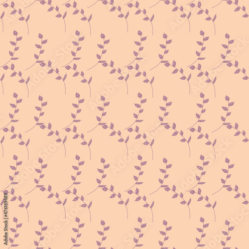 Seamless vector illustration of flowers on a colored background. Blossom pattern, flower blank for designer, textiles, clothing, bed