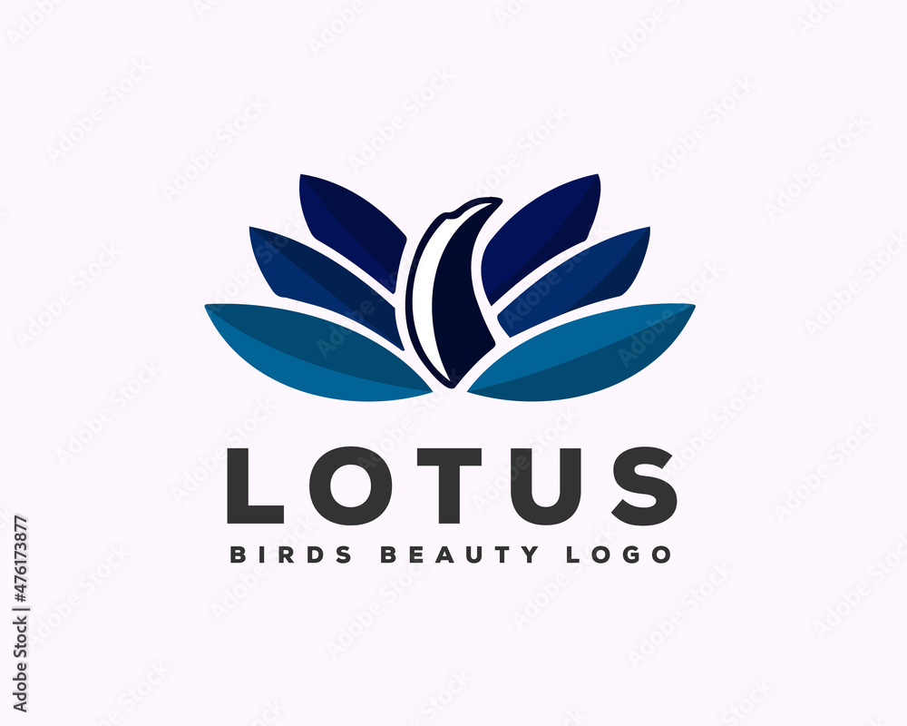 abstract bird lotus tulip blossom logo icon symbol template design illustration abstract bird lotus tulip blossom logo icon symbol template design illustration