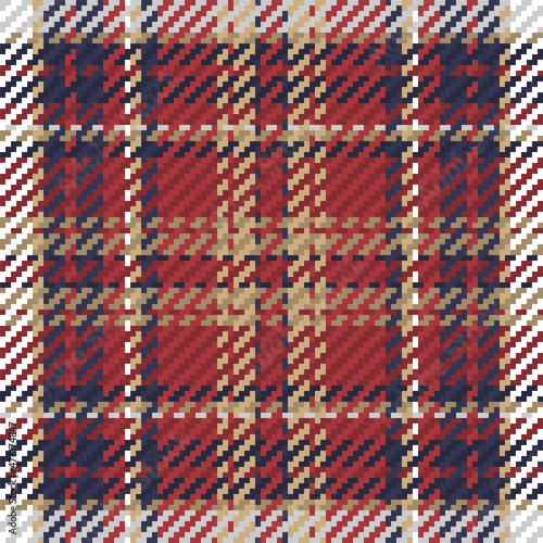Seamless pattern of scottish tartan plaid. Repeatable background with check fabric texture. Vector backdrop striped textile print.