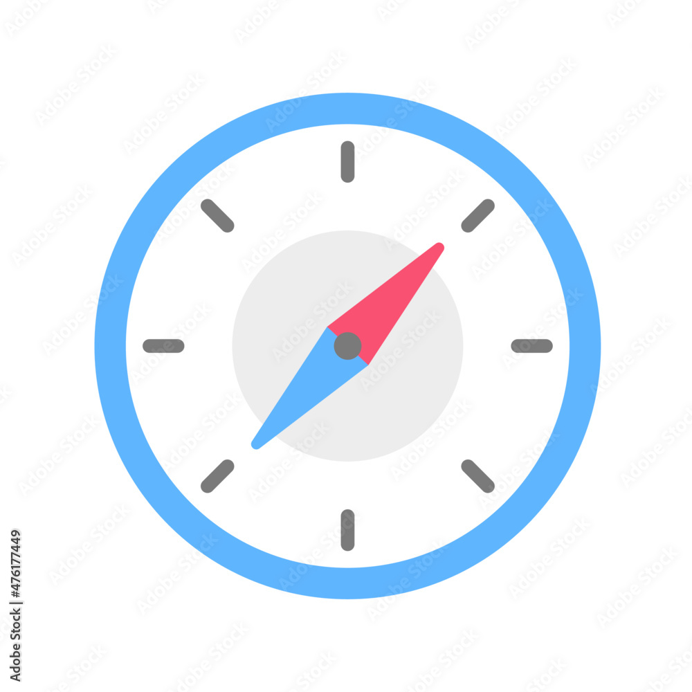 compass flat icon vector illustration navigation and traveling sign