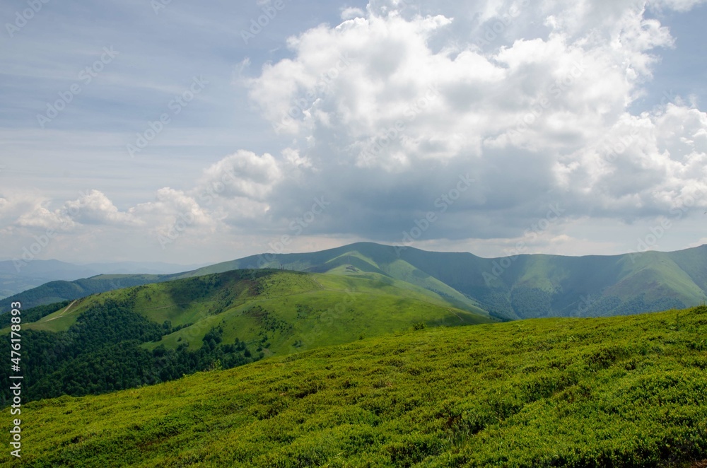 landscape with mountains and clouds landscape with mountains and clouds
