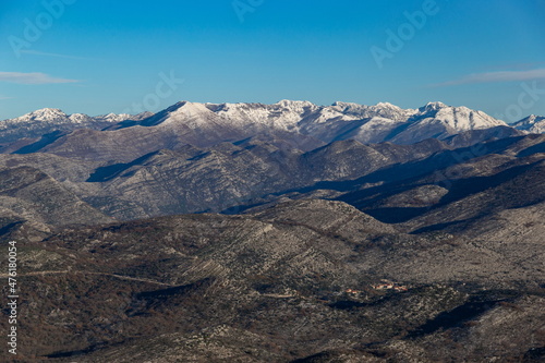 Sunny winter day in mountains. Balkanian mountains. Croatia. © Sergey Fedoskin
