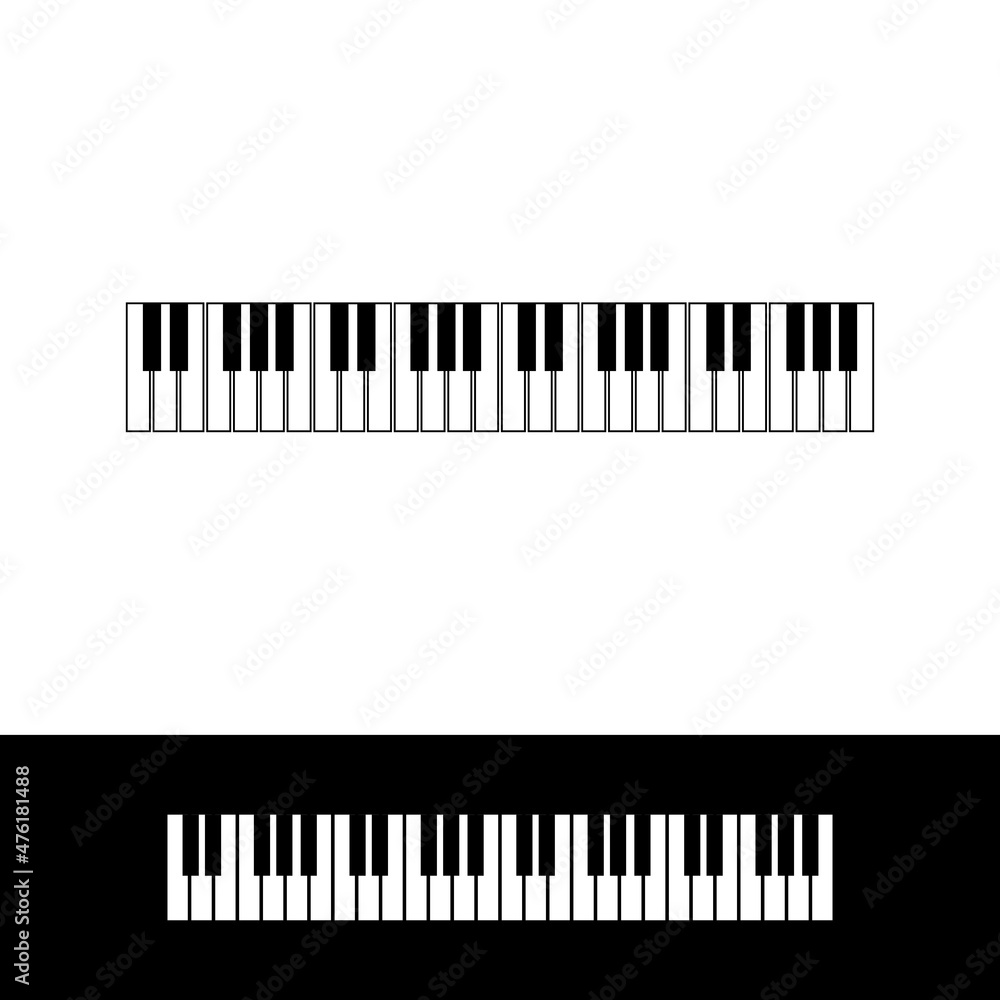Fototapeta premium Piano vector ilustration