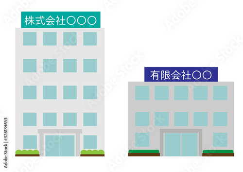 株式会社と有限会社の建物