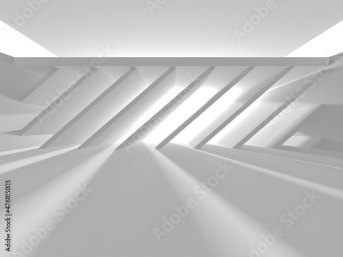 Abstract White Architecture Design Concept