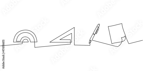 Continuous one single line ...