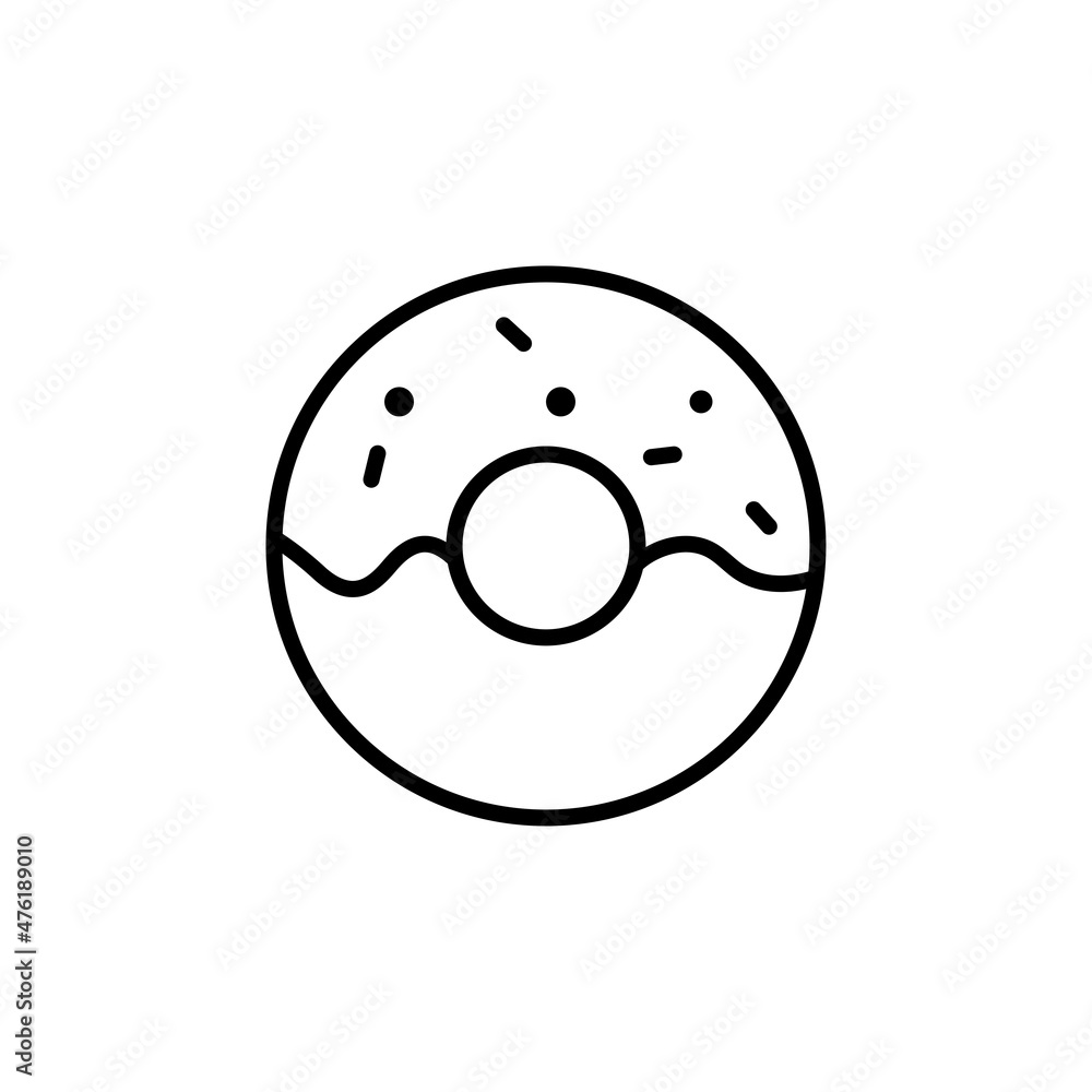 Fototapeta premium Donuts icon vector design templates