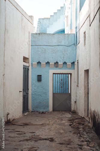 An blue house in Gagliano del Capo, Puglia region, Italy © sabino.parente