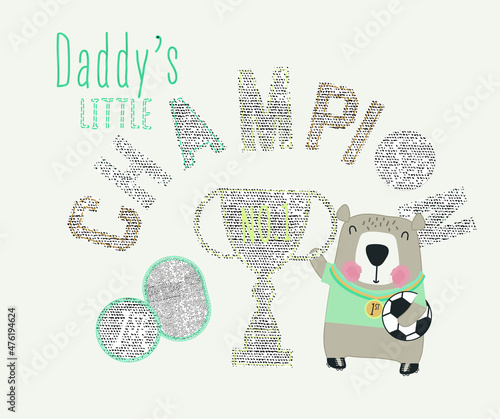 Boys t-shirt design vector illustration. Cute print design for baby T-shirt design vector. Can be used for baby t-shirt print, fashion print design, kids wear, baby clothes.