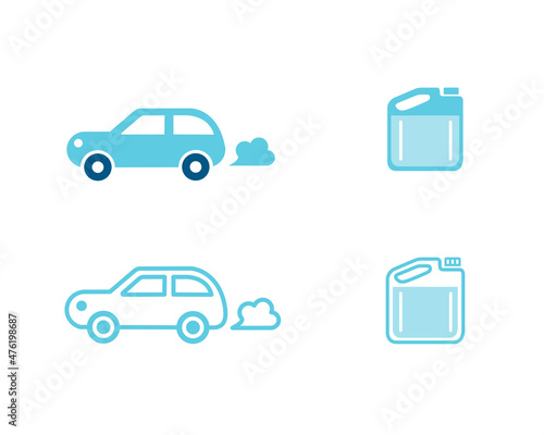 環境アイコン　尿素水　尿素SCRシステム　ディーゼルエンジン　自動車　SDGs