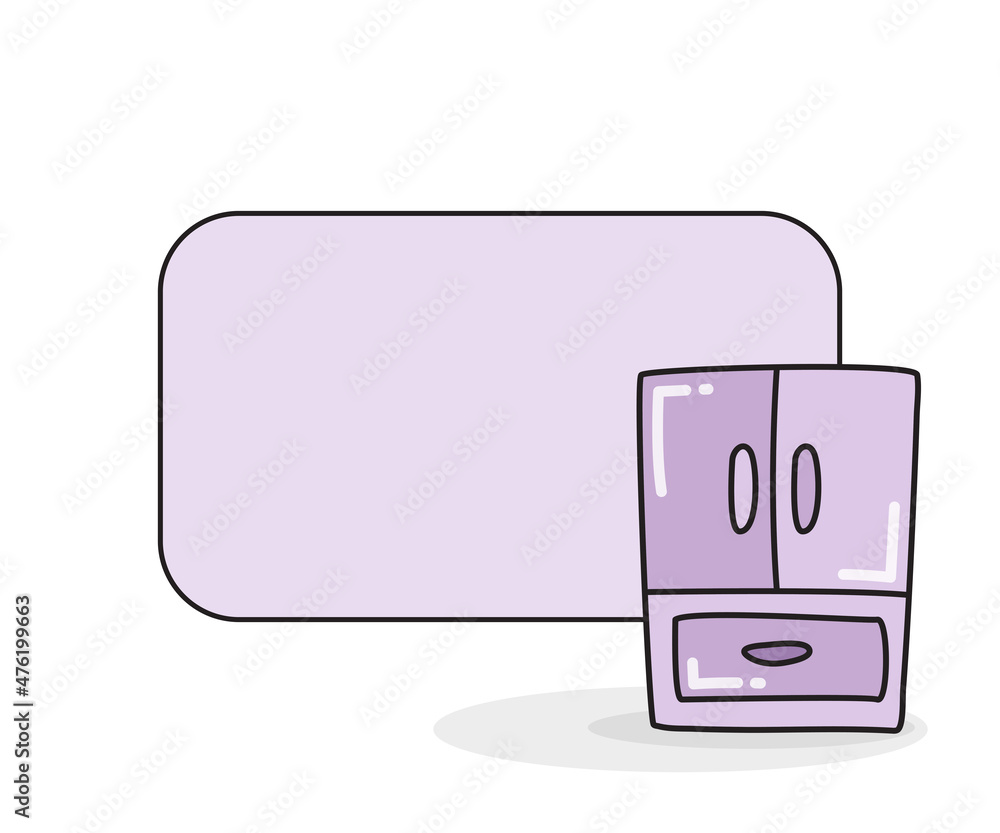 blank note board with closet vector illustration blank note board with closet vector illustration