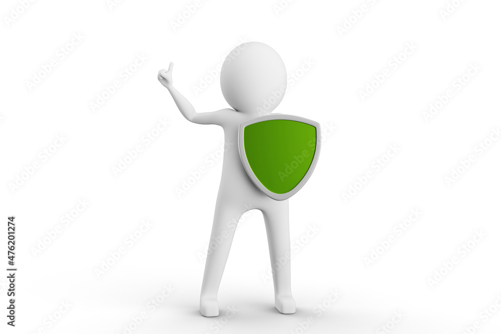3D Man is Posing with Signs and Symbols 3D Man is Posing with Signs and Symbols
