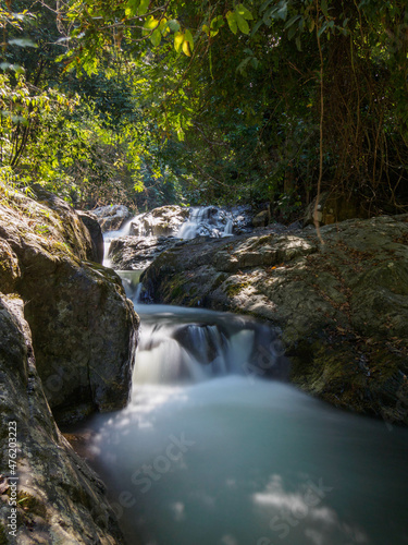 waterfall in the mountains