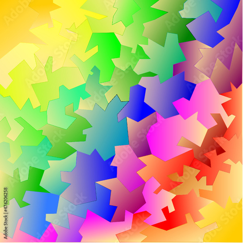 Fondo de pantalla abstracto de cristales rotos y diferentes colores