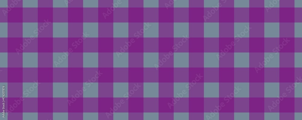 Banner, plaid pattern. Light Slate Grey on Purple color. Tablecloth pattern. Texture. Seamless classic pattern background. Banner, plaid pattern. Light Slate Grey on Purple color. Tablecloth pattern. Texture. Seamless classic pattern background.