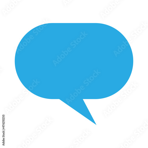color speech bubble on white background vector
