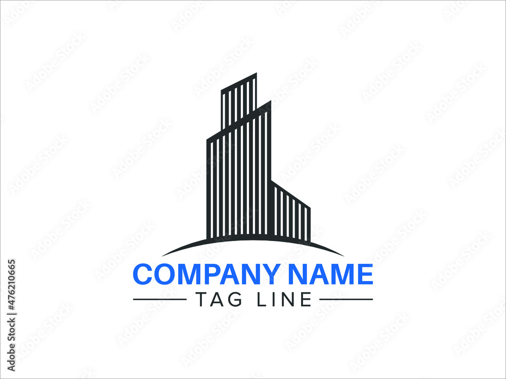 Logo template real estate, apartment, condo, house, rental, business. brand, branding, logotype