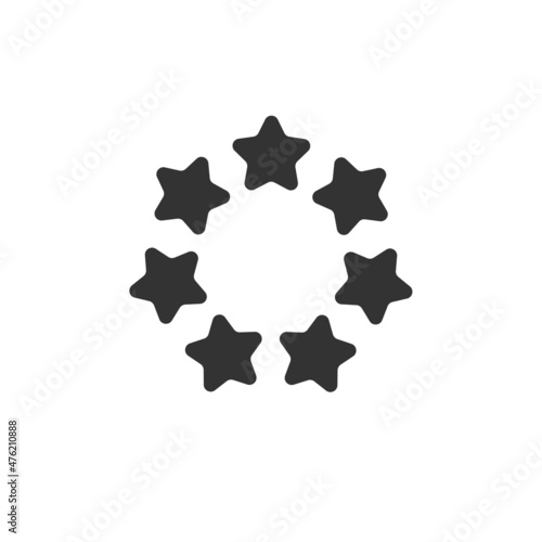 Circle made out of five poi...