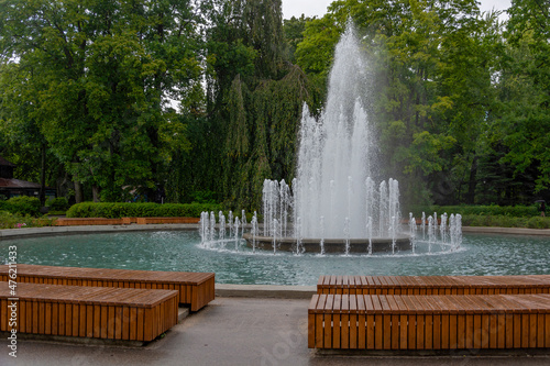 Kaliningrad, a picturesque fountain of conical shape