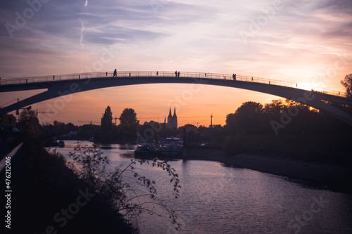Bridge in cologne mülheim