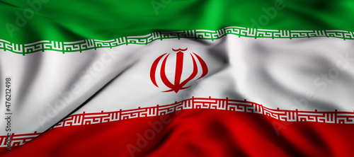 Quadro su tela Waving flag concept