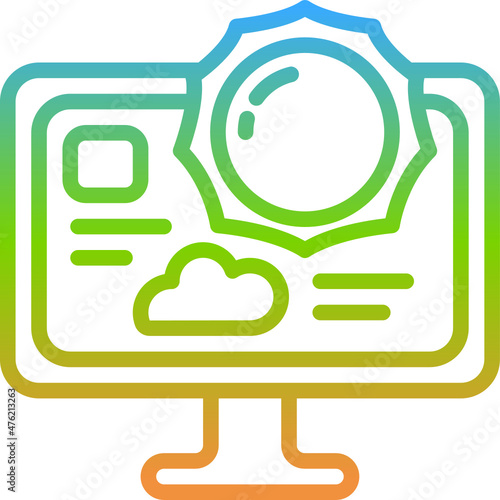 meteorology gradient icon