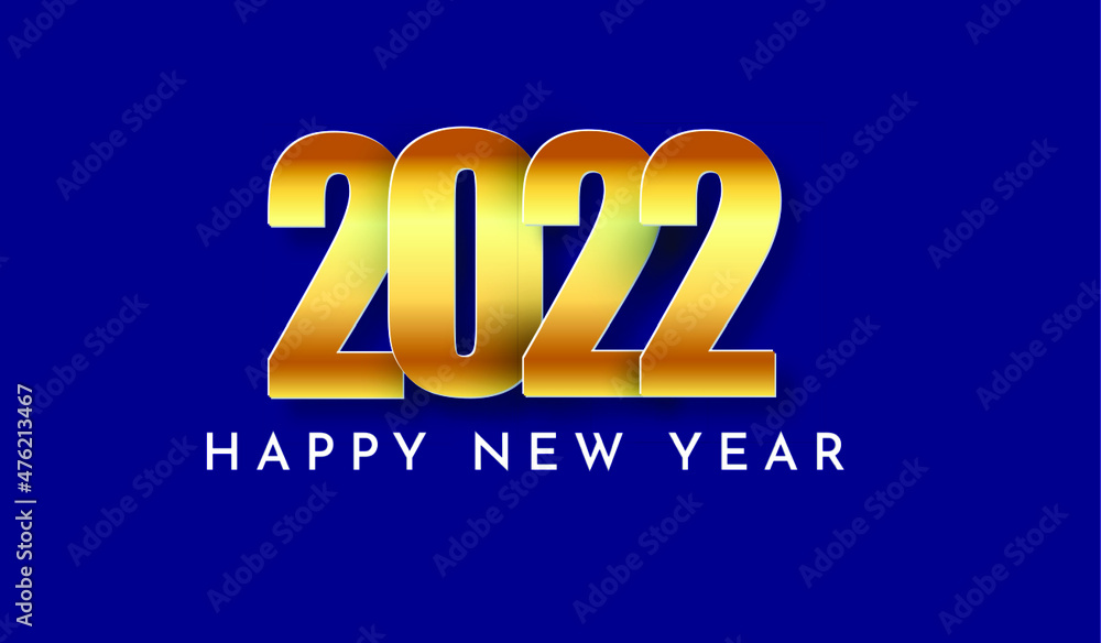 New years 2022. vector illustration of happy new year