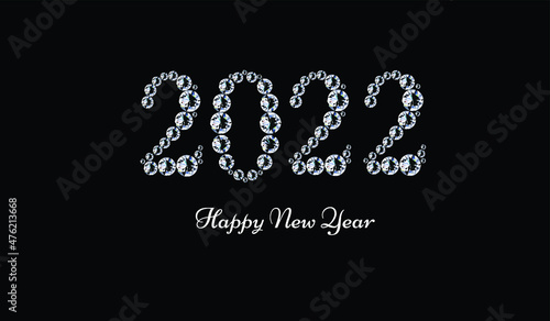 Dimond new year 2022 background