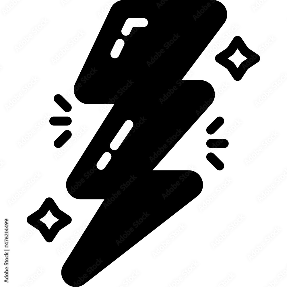 bolt solid line icon bolt solid line icon