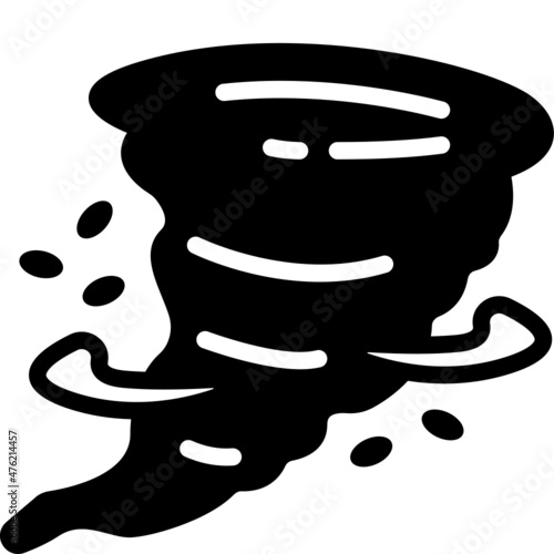 tornado solid line icon