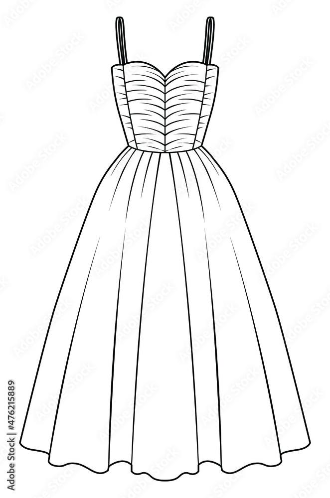 Bridal Dresses : Guide To Every Silhouette + FAQs | Fashion illustration  dresses, Fashion design dress, Fashion drawing dresses