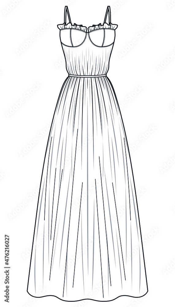 Prom dress sketch by CrazyColorArtist on DeviantArt