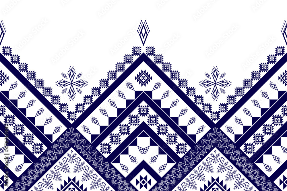 Geometric ethnic pattern design. Mandala seamless abstract traditional textile digital chevron Mexico African backdrop ornament geometry Aztec vector illustrations background folklore American style. - obrazy, fototapety, plakaty 