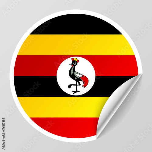 Free Download EPS10 Vector Patriotic background with Uganda flag colors. An element of impact for the use you want to make of it. - GFXLoad