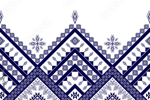 Geometric ethnic pattern design Fototapet