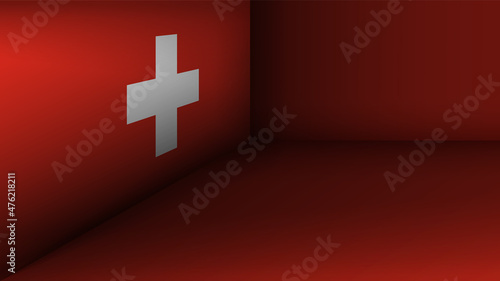 EPS10 Vector Patriotic background with Switzerland flag colors. An element of impact for the use you want to make of it.