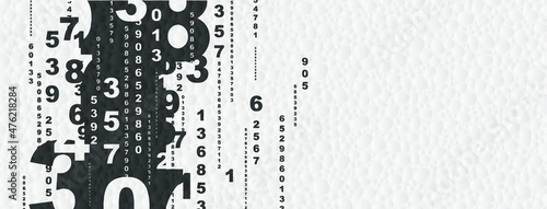 abstract background with numbers	