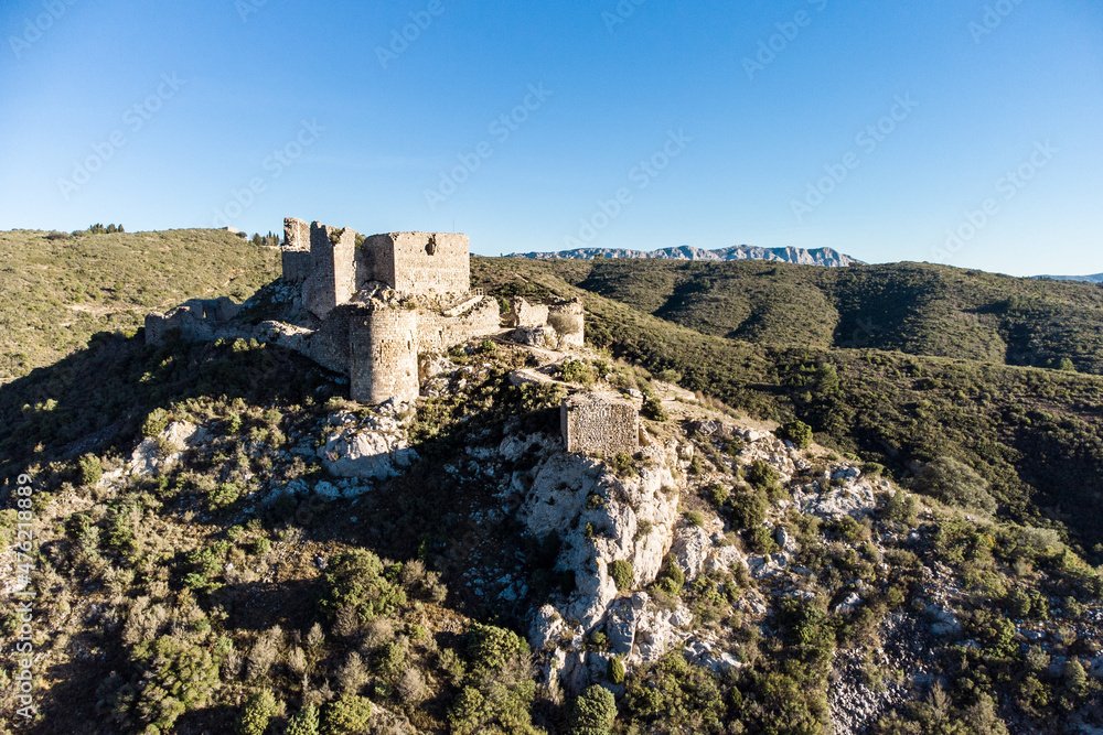 Château d'Aguilar à Tuchan dans l'Aude (France)