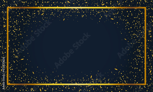 CELEBRATION CARD / BLUE BACKGROUND WİTH CONFETTI