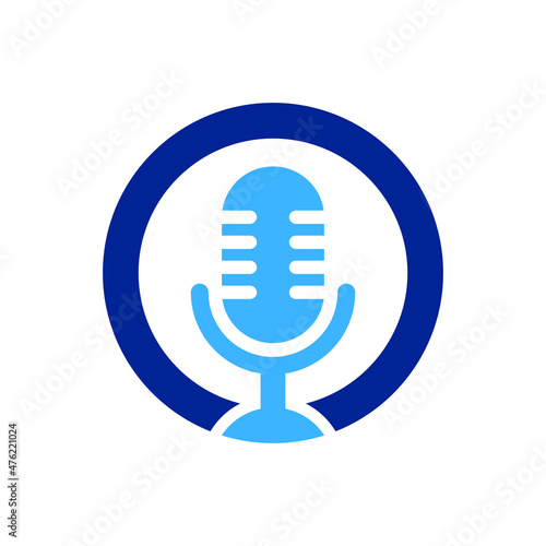Microphone Podcast can be use for icon, sign, logo and etc