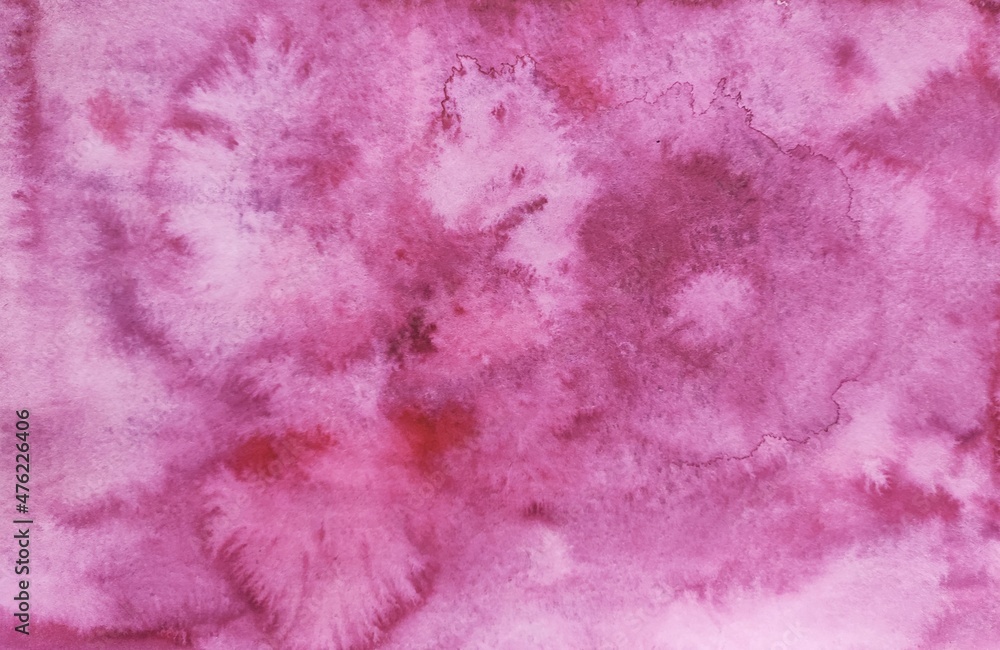 Fototapeta premium Pink watercolor background. Water texture