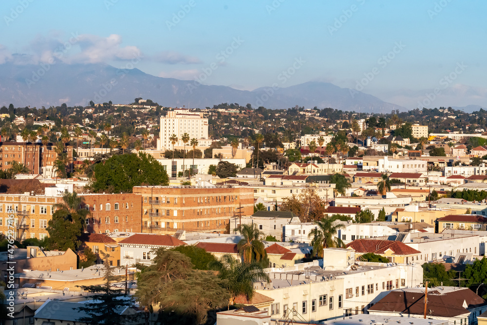 Residential Houses, Apartments and Homes in the Hills of Los Angeles.