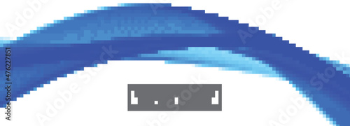 Abstract blue creative business wave banner background