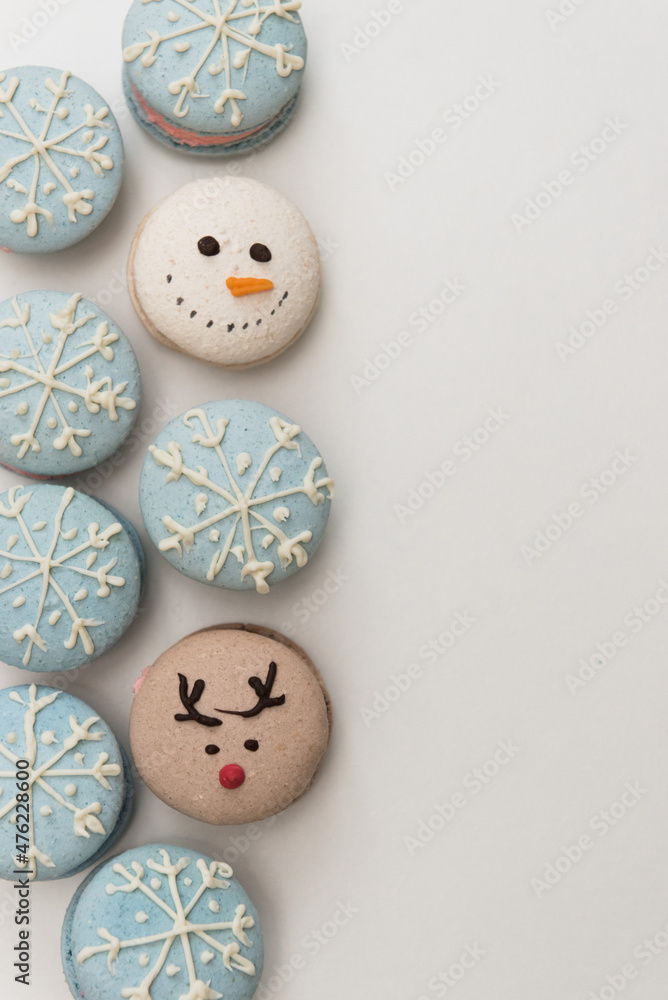 Macarons. Small French cakes. Sweet and colorful. Macarons. Small French cakes. Sweet and colorful.