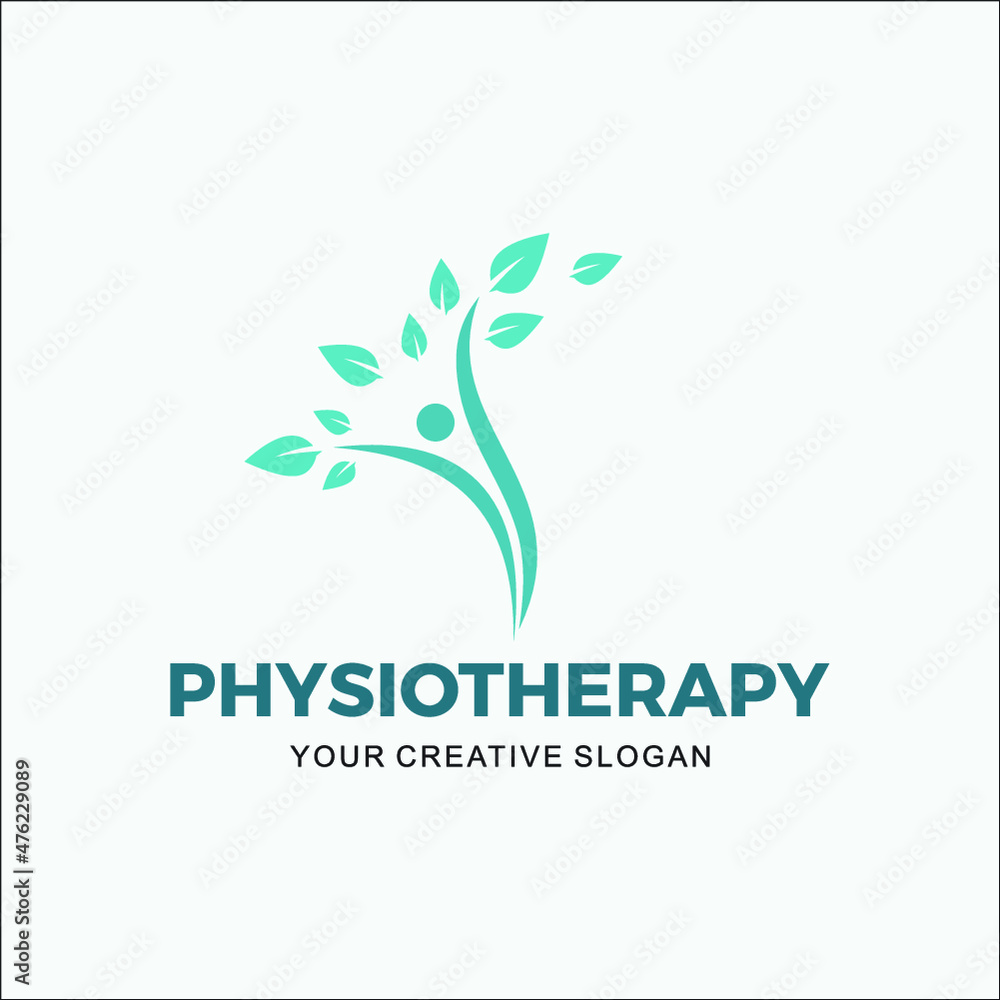 abstract Physiotherapy design logo abstract Physiotherapy design logo
