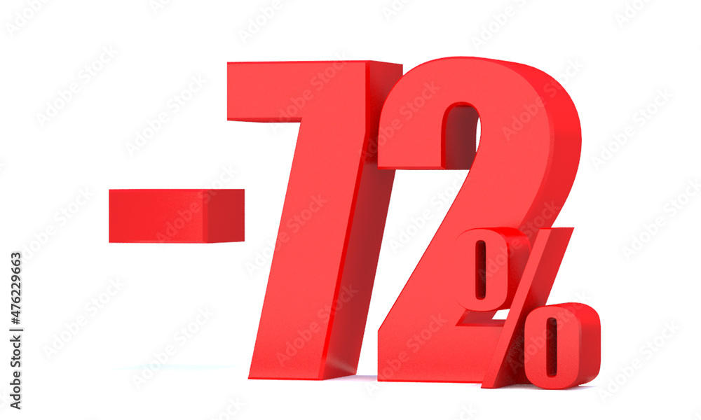 Minus 72 Percent off 3d Sign on White Background, Special Offer 72% Discount Tag, Sale Up to 72 Percent Off,big offer, Sale, Special Offer Label, Sticker, Tag, Banner, Advertising, offer Icon Minus 72 Percent off 3d Sign on White Background, Special Offer 72% Discount Tag, Sale Up to 72 Percent Off,big offer, Sale, Special Offer Label, Sticker, Tag, Banner, Advertising, offer Icon