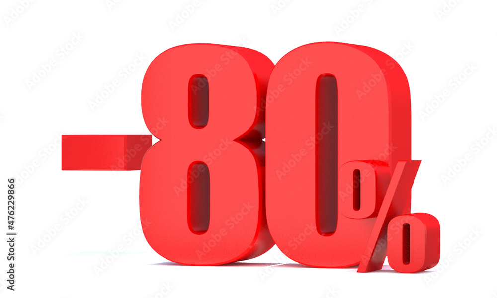Minus 80 Percent off 3d Sign on White Background, Special Offer 80% Discount Tag, Sale Up to 80 Percent Off,big offer, Sale, Special Offer Label, Sticker, Tag, Banner, Advertising, offer Icon Minus 80 Percent off 3d Sign on White Background, Special Offer 80% Discount Tag, Sale Up to 80 Percent Off,big offer, Sale, Special Offer Label, Sticker, Tag, Banner, Advertising, offer Icon